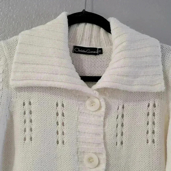 Christin Gerard Cardigan Sweater Front Button Closure - Picture 7 of 10